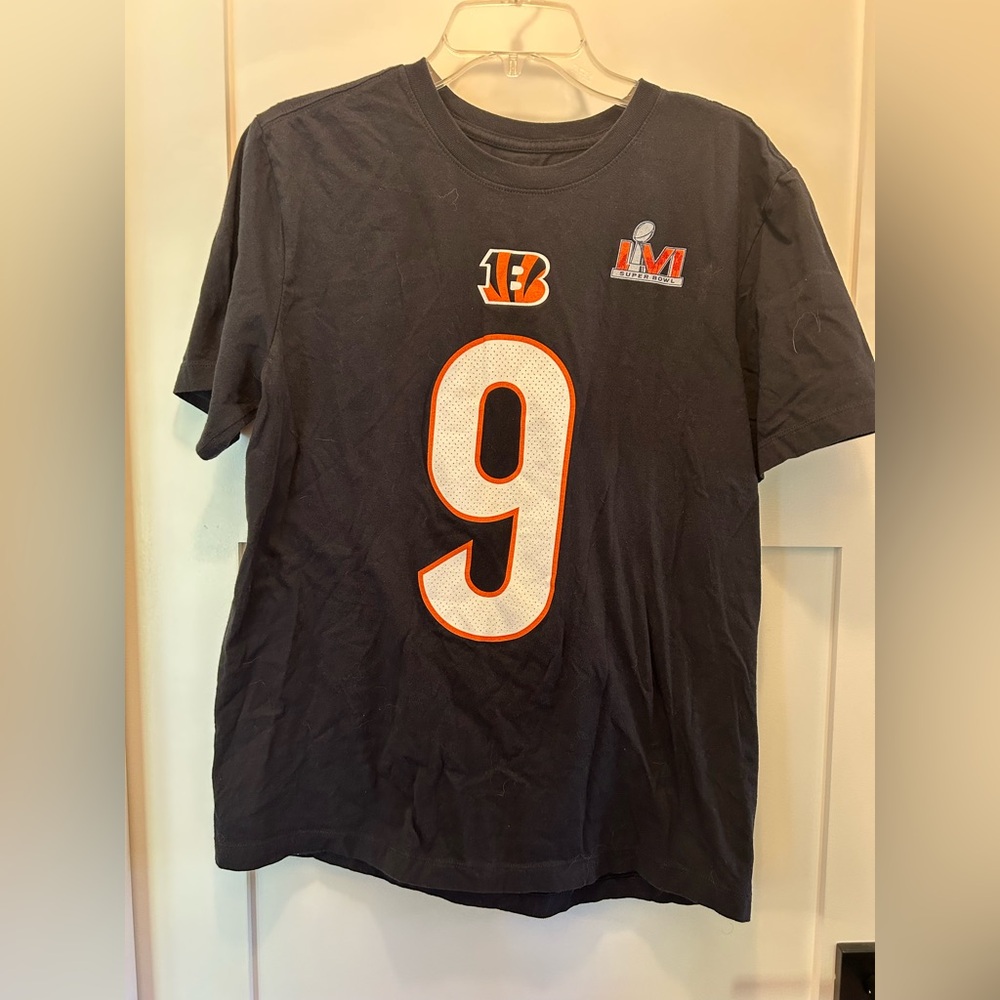 Vintage Nike Cincinnati Bengals Black Burrow #9 Tee. Men’s M.